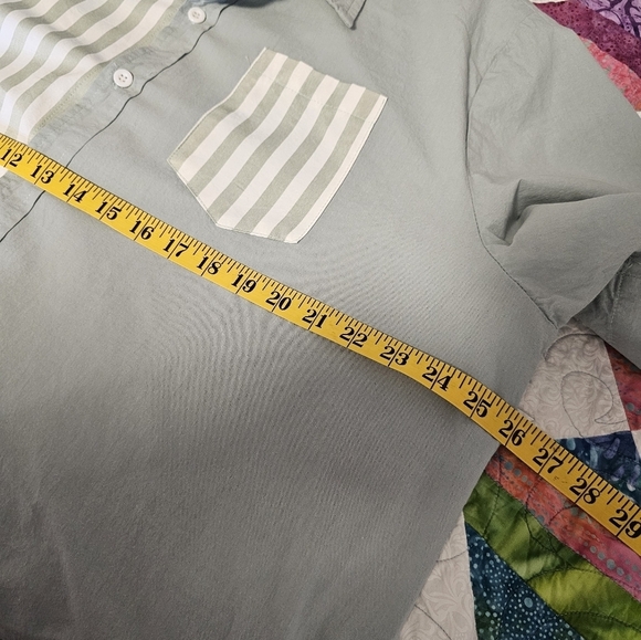 Misslook 90s Look Cotton Button Down Striped Oversized Women's Size 2XL - Picture 6 of 8